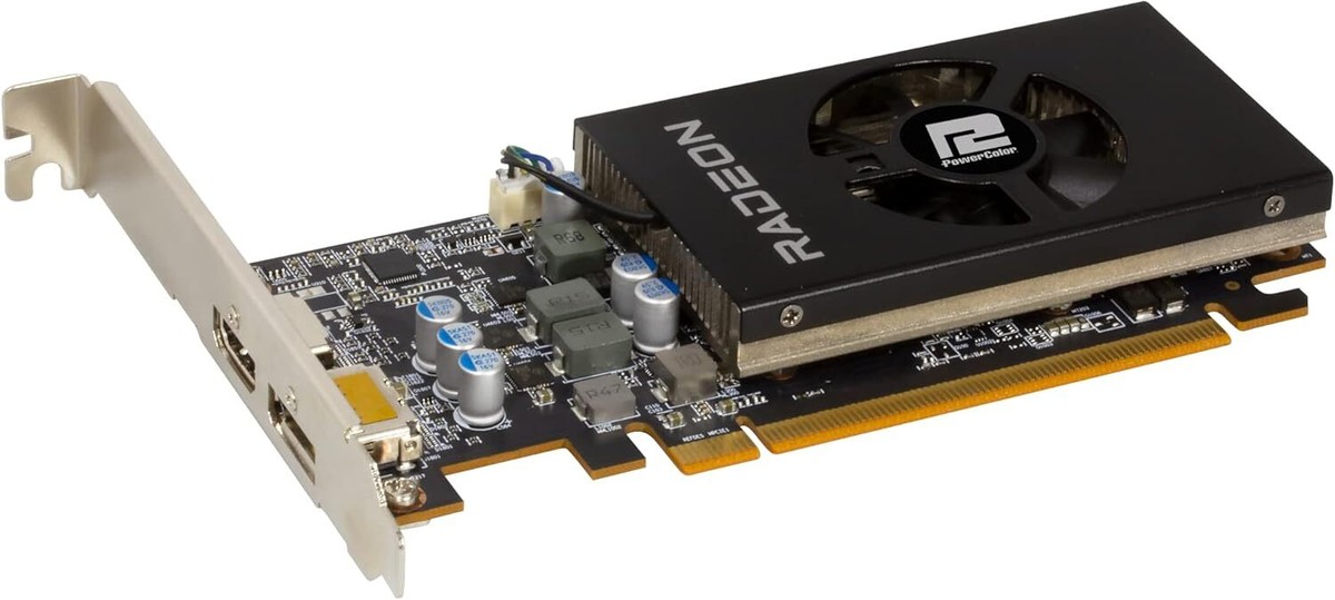 グラフィックボード・グラボ・ビデオカード PowerColor AMD Radeon RX 6400 4GB GDDR6 PowerColor RX 6400 4GB Low Profile GDDR6 Video Graphics Card
