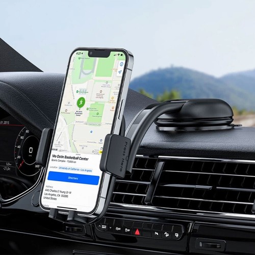 For Samsung Galaxy A13/A14/A15/A16 - Dash Phone Holder Car Mount Cradle Bendable - 第 3/4 張圖片