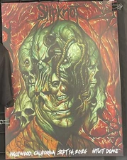 2024 Slipknot Here Comes The Pain Le Tour Poster 9/14 Intuit Dome LA Inglewood