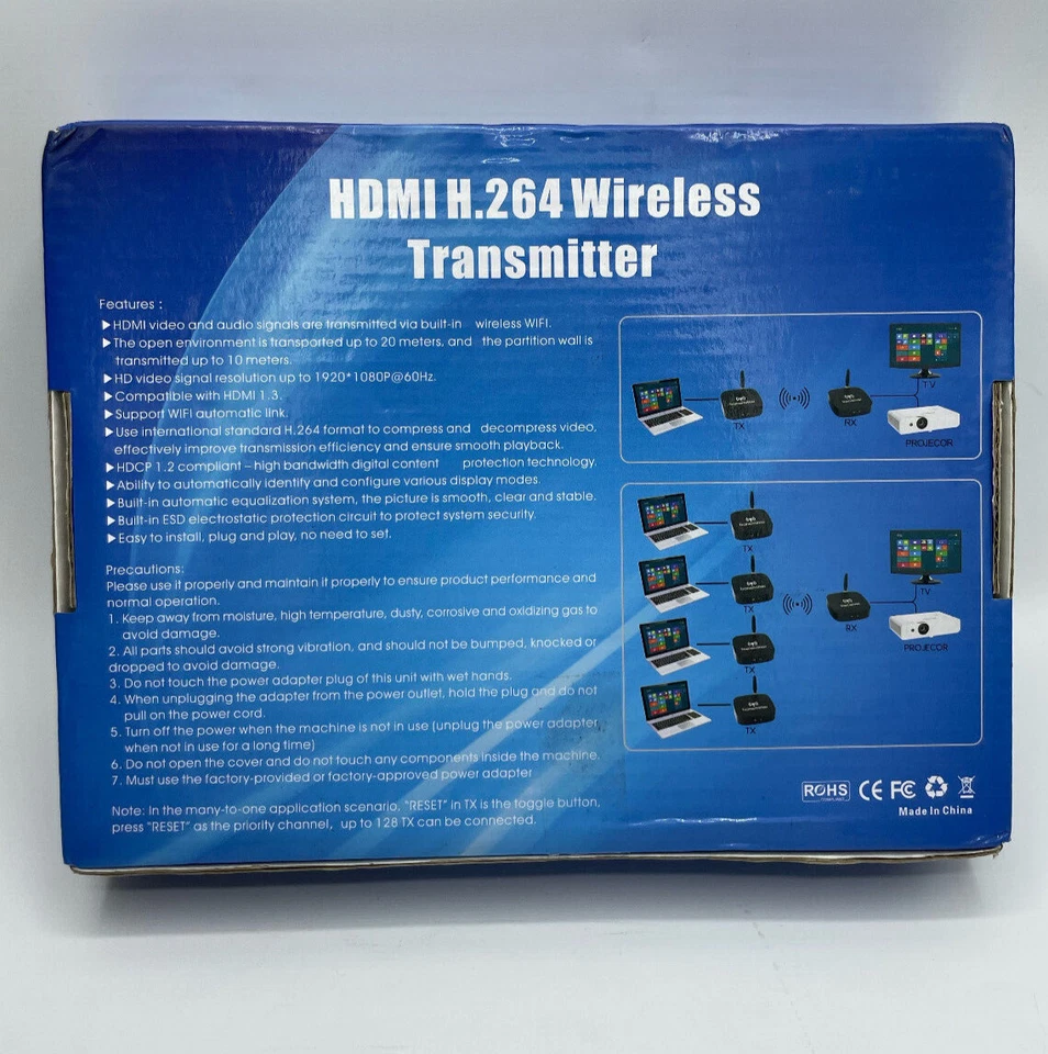 NEW UNOPENED - HDMI H.264 Wireless Transmitter - 1080P - Image 2 of 2