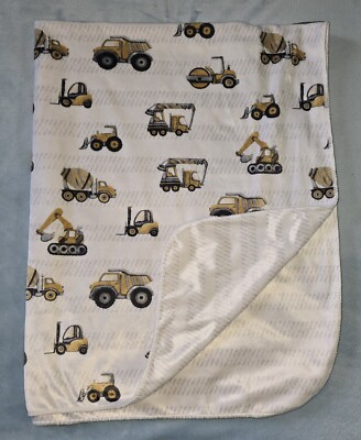 SL Home Fashion Construction Dump Truck Baby Blanket Bulldozer Cement Tire Track