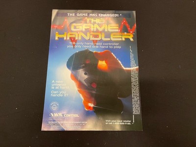 The Game Handler Advert 18x13'' Display Promo POSTER Authentic