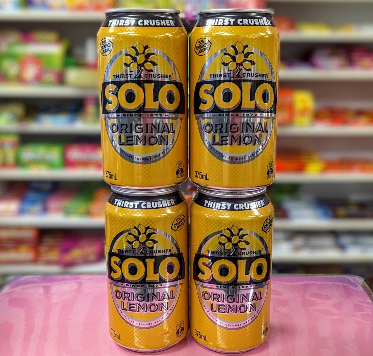 FOUR Cans of SOLO Lemon Citrus Drink 375 ml Australian Import | eBay