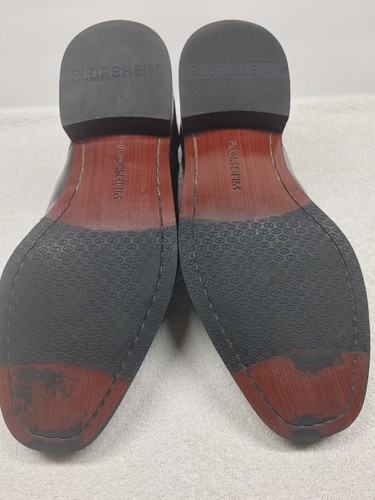 Florsheim Lexington 17067-01 Mens Size 9D Black Leather Dress Shoes Cap Toe - Picture 9 of 13