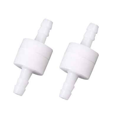 1/4'' Barb Hose One Way Inline Check Valve Non Return Ozone Resistance PVDF 