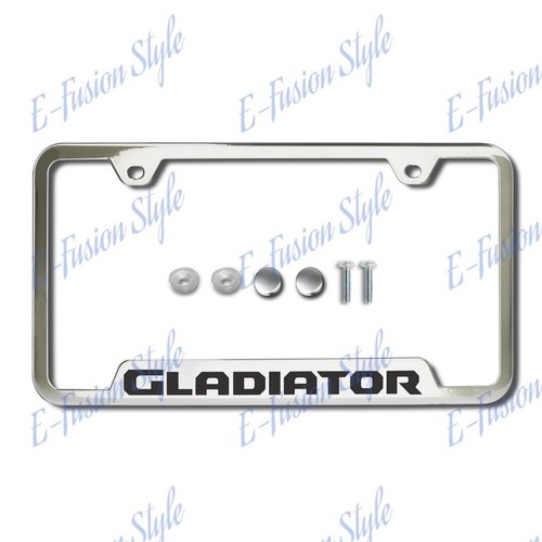 Au-Tomotive Gold for JEEP GLADIATOR Stainless Laser Etched License Plate Frame - 第 1/5 張圖片