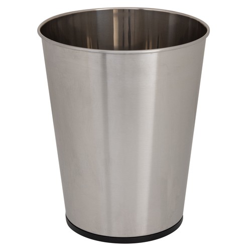 Bath Bliss 1.3 gal Iron Bathroom Trash Can, Stainless Steel,Free Shipping - Picture 6 of 6