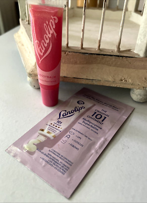 Lanolips Glossybalm Lip Balm CANDY Deluxe Mini .105oz + Sample The Original 101!