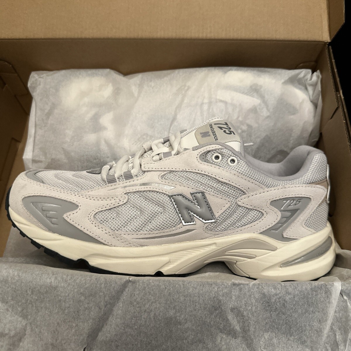 Size 10 - New Balance 725 White Grey Matter - ML725UF | eBay Size 10 - New Balance 725 White Grey Matter - ML725UF | eBay