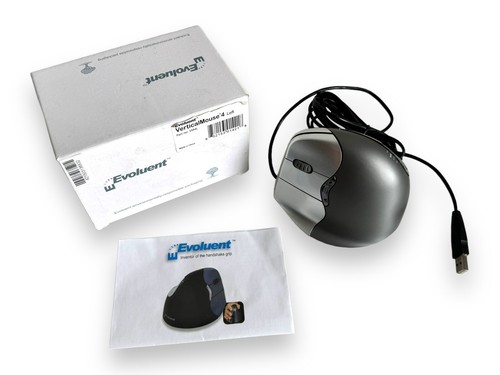 Evoluent VM4L Souris Ergonomique Souris Verticale Filaire USB Gauche Testée Fonctionne - Photo 2/23