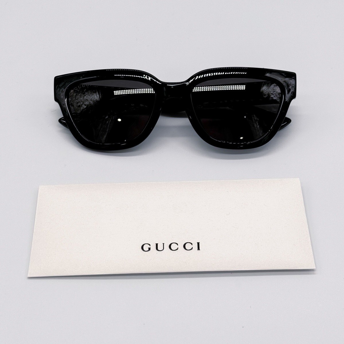 GUCCI キャットアイフレムサンクラス GG1578S 001 NEW GG1578S 001 GUCCI BLACK GREY CAT EYE WOMEN GUCCI