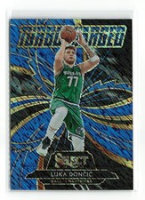 LUKA DONCIC #1 2020-21 NBA PANINI SELECT MAVERICKS TURBOCHARGED BLUE SHIMMER
