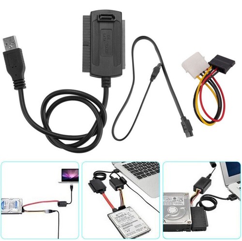 USB auf IDE + SATA Adapter für 2,5 & 3,5 HDD SSD Festplatten Festplatte DE - Bild 17 von 18