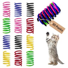 Cat Toys for Indoor Cats, 30 Pack Interactive Cat Spring Toys, 6Colors