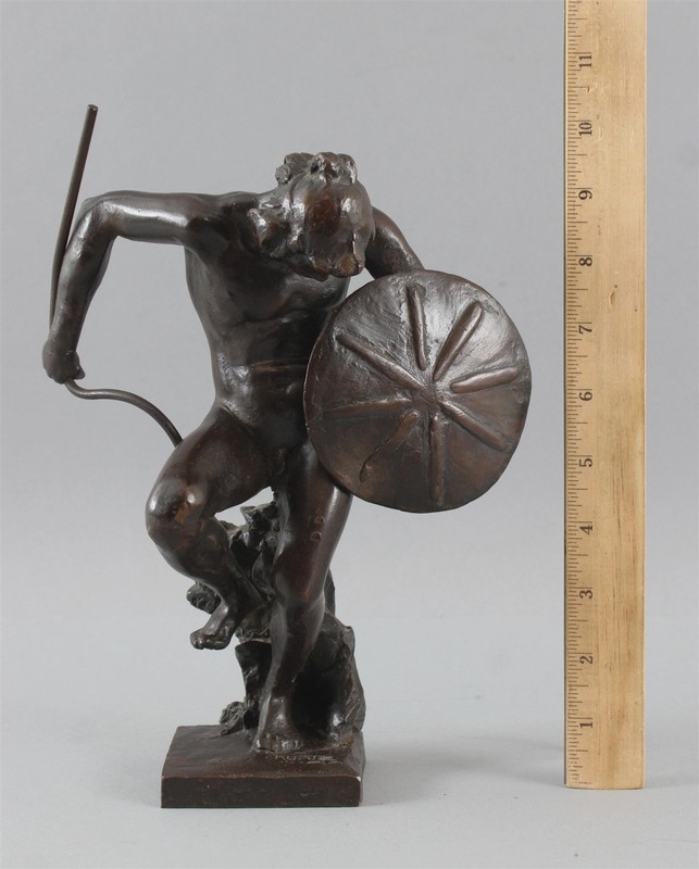RAREAntique Benjamin Turner Kurtz Bronze Native American Indian Dance Sculpture