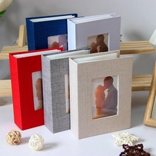  Pockets Photo Album 4x6 Photos Linen Cover Slip-in Picture Albums DIY