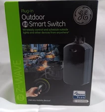 GE Plug-in Outdoor EZ Smart Switch Z-Wave Plus Mobile/Wireless Control