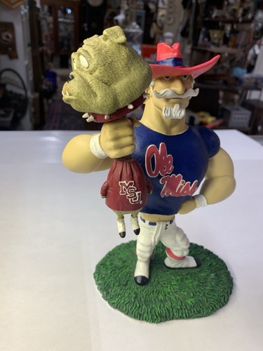 COLONEL REB Ole Miss vs Mississippi SEC Rivalry Mascot Figurine LE Memory Co - Picture 4 of 24