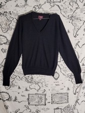 Cambridge Classics Mervyns Men’s M Black V-Neck Sweater 100% Acrylic Made in USA