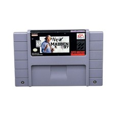 Madden 97 for Super Nintendo. Label writtien on.