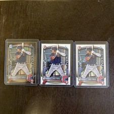 Jose Pirela 2025 1st Bowman Chrome  Reptilian Refractor #BCP-111, + 2 Base