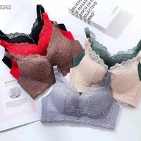 Womens Extreme Push Up Padded Bra Lace Support Plunge Non-wired Bras ABC UK Size