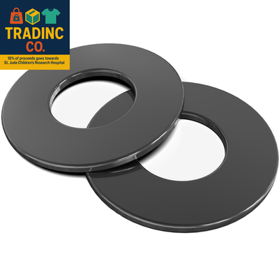 #ad #ad 100PCS 1 4quot; Black Stainless Steel Flat Washers Metal Washers for Screws and Bol $16.99