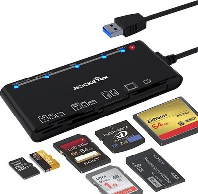 USB 3 0 Kartenleser Rocketek 7 In 1 CF SD TF XD MS Micro SD