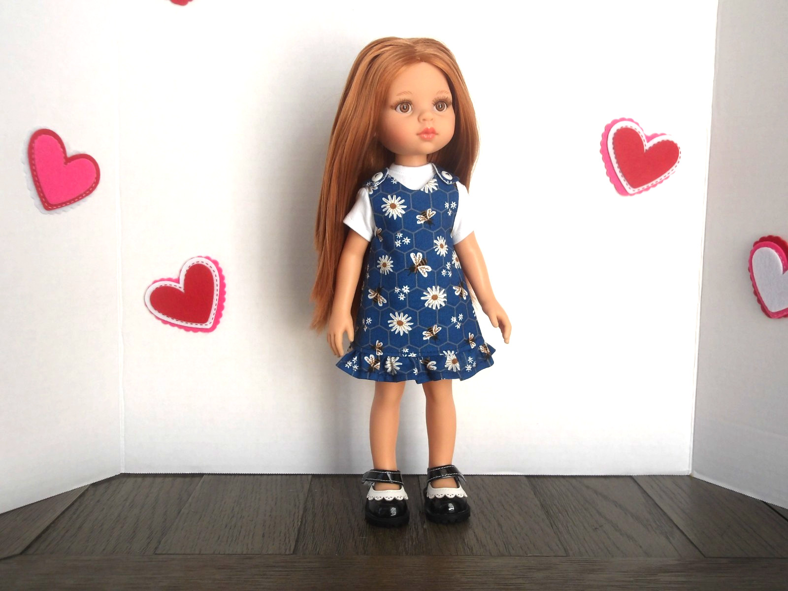 Paola Reina doll clothes, Jumper (Sundress) & T-shirt & shoes, 13