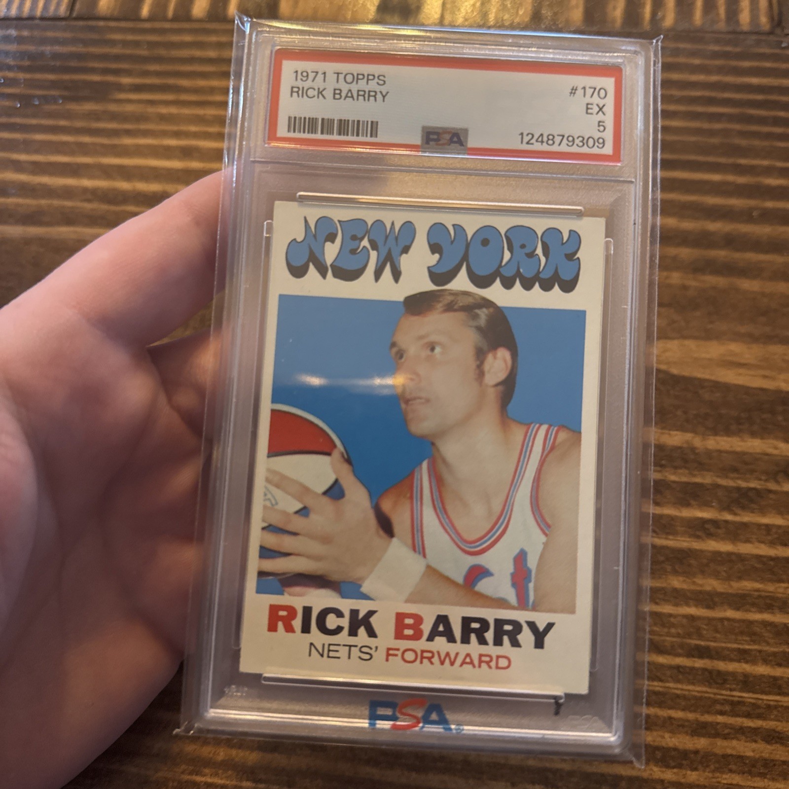 1971 Topps Rick Barry #170 PSA 5 EX New York Nets Nice Copy!