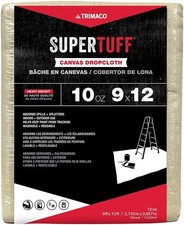 Trimaco 51121 SuperTuff Drop Cloth, 9-feet x 12-feet, Tan, 108 Sq Ft