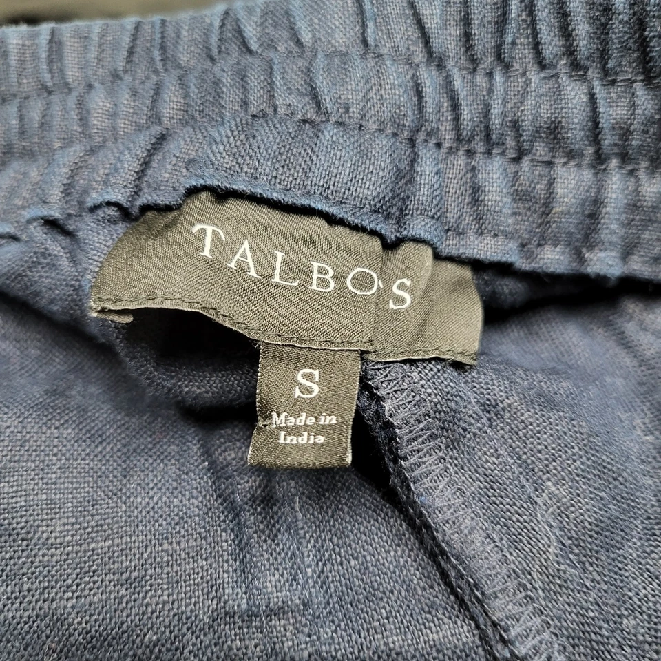 Talbots Women Shorts S Navy Linen Coastal Grandmother 6" Inseam - Image 3 of 4