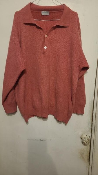 Men Cruciani Sweater Coral Cashmere 54 / 7XL / 62
