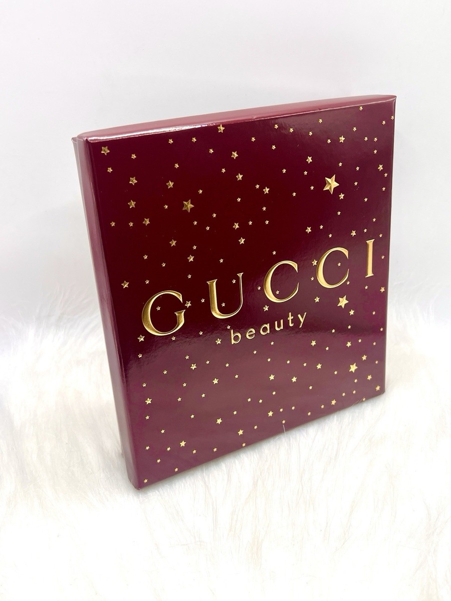 Gucci Beauty Rosso Ancora 509 Lipstick Trio Gift Set NEW Red Cream