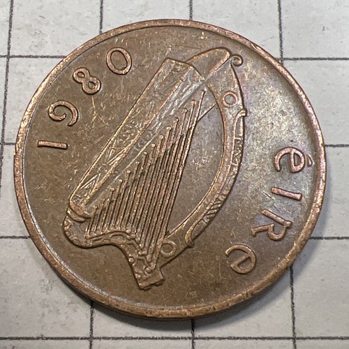 Moneda irlandesa de 1 P 1980 - circulada - envío gratuito - Imagen 1 de 5
