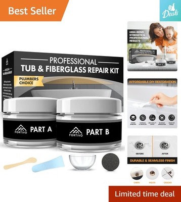 Ultimate Fiberglass & Porcelain Repair Kit with Ebook - Fast & Reliable Fix