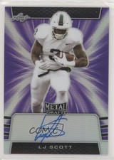 2019 Leaf Metal Draft Purple /25 LJ Scott #BA-LJS Rookie Auto RC