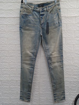 NEW Amiri Stack Slim Fit Mens Jeans Antique Indigo Size 37