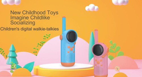 22 Channels LCD Screen HiFi Kids Walkie Talkies for Boys Girls Outside Adventure - Video 1 of 1