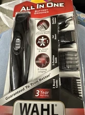 WAHL All In 1 Nose Ear Beard Hair Precision Trimmer Foil Shaver BATTERY GROOMER