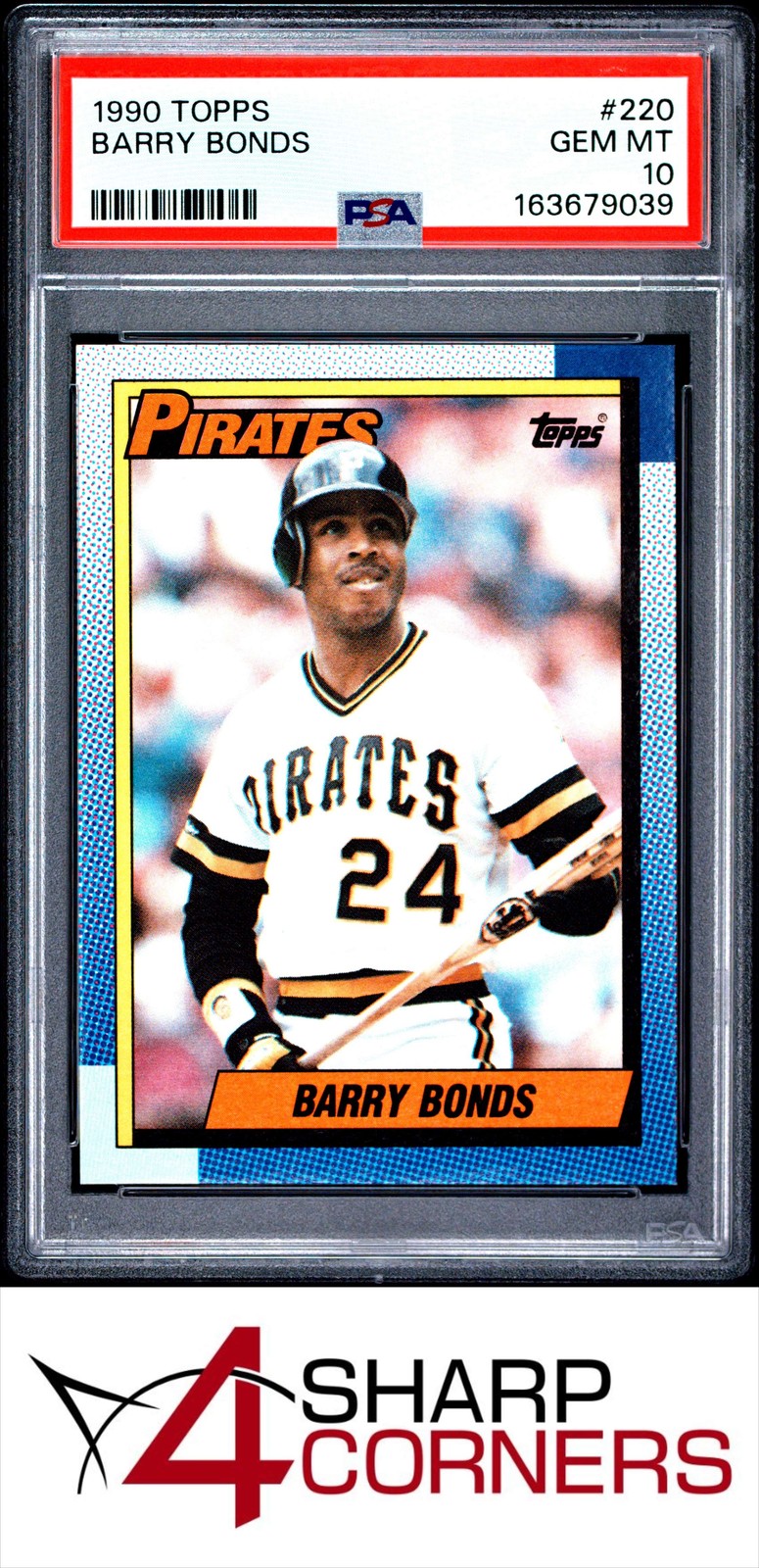 1990 TOPPS #220 BARRY BONDS PIRATES PSA 10