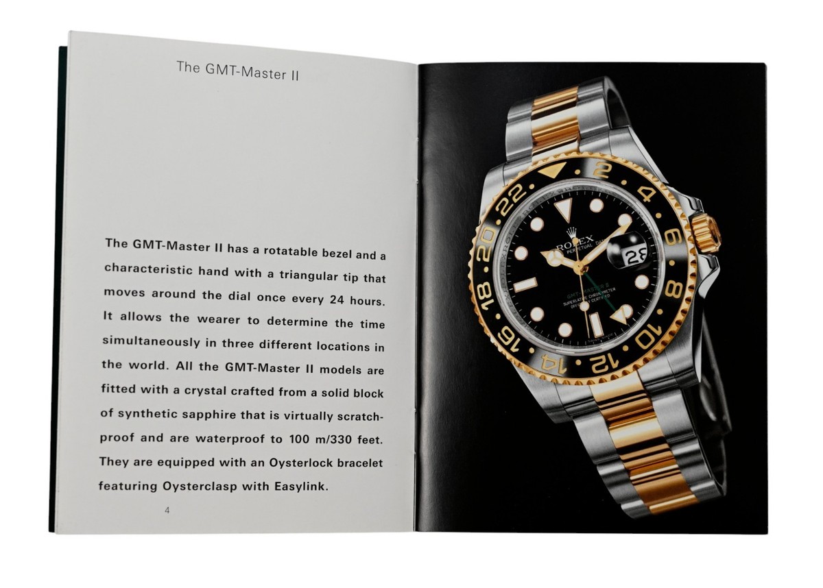 Authentic Rolex 2007 GMT Master II Manual Booklet in (Eng) English