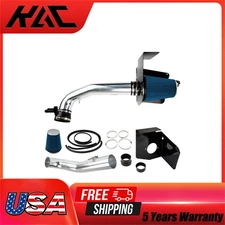 3.5" Cold Air Intake Kit w/Heat Shield Blue Filter For 10-11 Chevy Silverado
