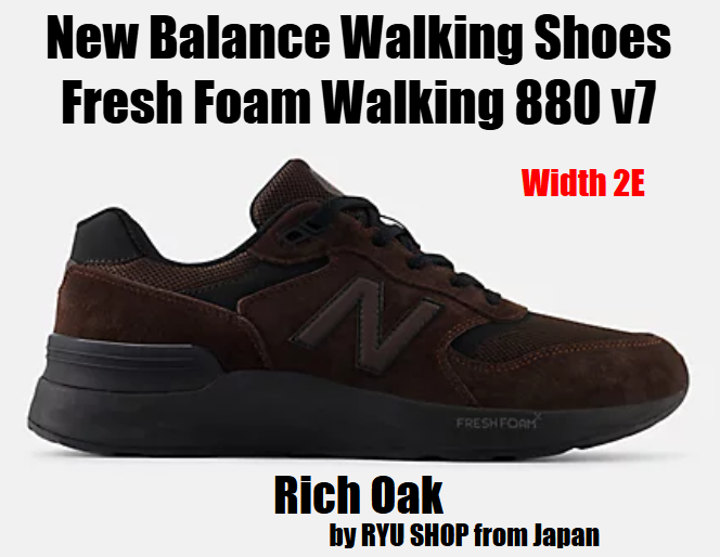 New Balance Walking Shoes Fresh Foam Walking 880 v7 MW880BD7 2E