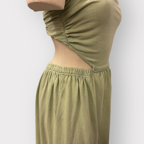 Maxi Vestido Free People Para Mujer Mediano Verde Salvia Playa Costero Brunch - Imagen 5 de 13