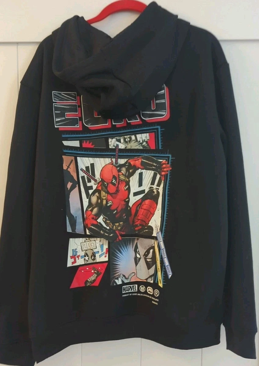 Marvel Ecko Unltd. Sudadera con Capucha Deadpool Hero, Poliéster Ilimitado Para Hombre Talla L