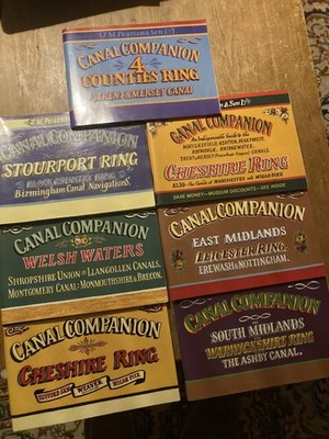 7 x Canal Companion Books J.M. Pearson & Son Narrowboat Guidebook Waterways