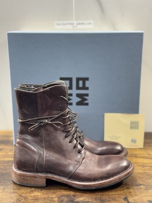 MOMA Amphibisch Stiefel Ebenholz Handgefertigt IN Italien Luxury Frau 36
