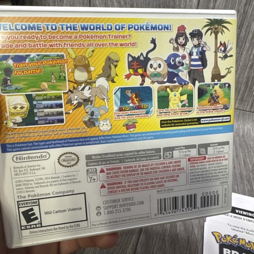 Pokémon Sonne (Nintendo 3DS, 2016) mit Handbuch getestet funktioniert - Bild 5 von 6