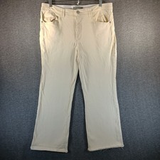 Wit Wisdom Absolution High Rise Jeans Womens 16 Beige Stretch Pockets